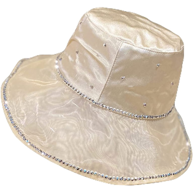 CoCopeaunts Wide Brim Bucket Hat Bright Diamond Hat Female  display picture 2