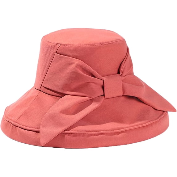CoCopeaunts Wide Brim Bucket Hat New Bowknot Women Fisherman Hat Fashion Ladies Summer Quick Dry Basin Cap Outdoor Sunscreen