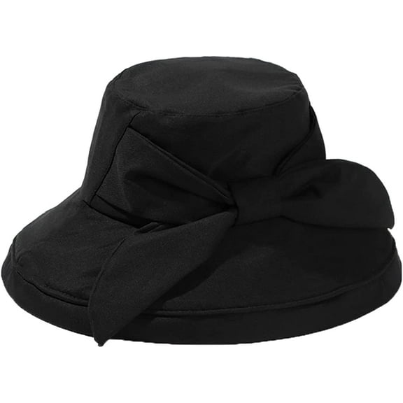 CoCopeaunts Wide Brim Bucket Hat New Bowknot Women Fisherman Hat Fashion Ladies Summer Quick Dry Basin Cap Outdoor Sunscreen