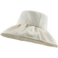 thumbnail image 1 of CoCopeaunts Wide Brim Bucket Hat Women Summer Autumn Folds Beige Bucket Cap Women Elegant Outdoor Shade Beach Fisherman Hat, 1 of 8