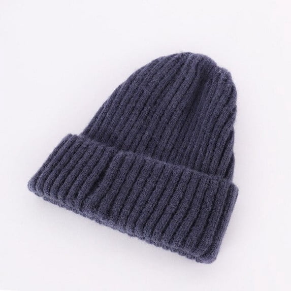 CoCopeaunts Winter Autumn Warm Beanie Hat Women Wool Knit Beanie Hat Cuff Beanie Watch Cap for Girls Spring Skull Hats for Female