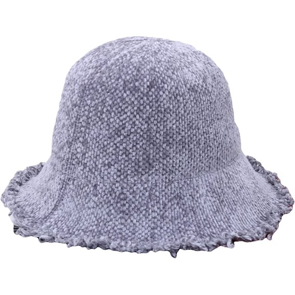 CoCopeaunts Winter Bucket Hat Women Tassel Raw Edge Fisherman Hat Simple Solid Color Foldable Basin Hat Casual Sunshade Hat