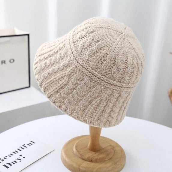 CoCopeaunts Winter Bucket Hats For Women Knitted Twisted Warm Fishermen Caps Female Panama Bob Black Fisherman Bucket Hats Outdoor Basin Cap