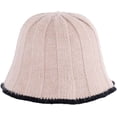 thumbnail image 1 of CoCopeaunts Winter Bucket Hats for Women Foldable Warm Fisherman Hats Fashion Solid Color Stripe Knitting Hat Camping Hiking, 1 of 8