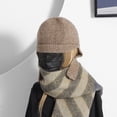 thumbnail image 1 of CoCopeaunts Winter Knitted Mohair Ear Hats For Women&Men Warm Beanies Caps Outdoor Ski Balaclava Bib Earflap Bomber Cap Ladies Skullies Hat, 1 of 6