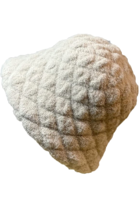 Winter Warm Bucket Hat Women Fashion Twist Pleat Warm Men Fisherman Cap Hundred Solid Color Diamond Shape Plaids