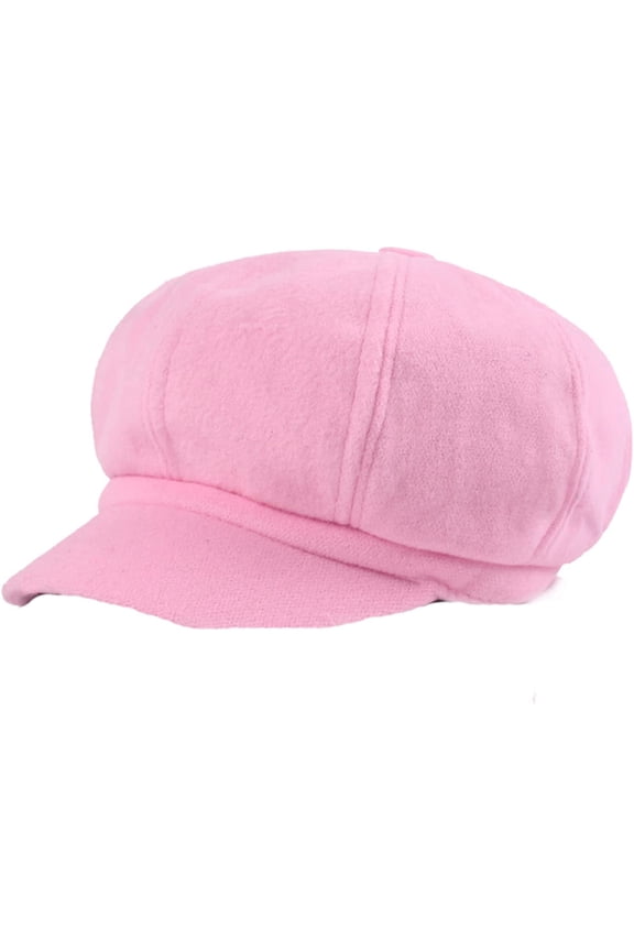 Women Beret Newsboy Cap Winter Spring Solid Color Octagonal Cap Vintage Casual Eight Panel Baker Boy Hat