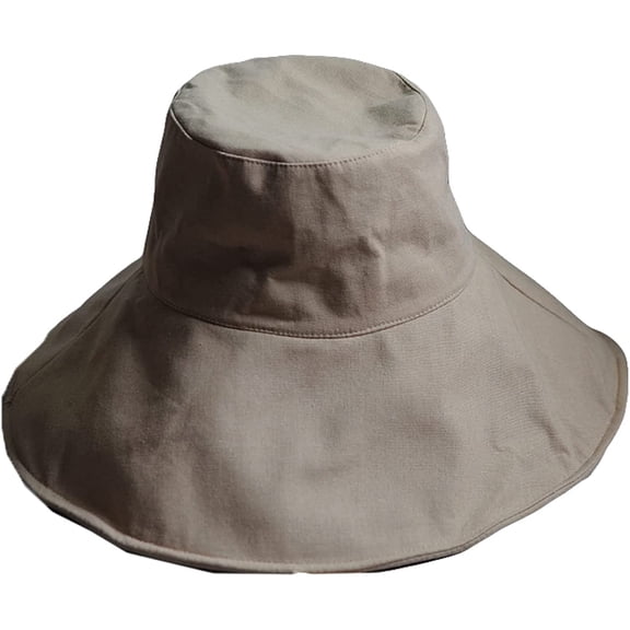 CoCopeaunts Women Bucket Hat Distressed Sun Protection Cotton Beach Sun Hat Summer Wide Brim Fisherman Hat Wide Chin Strap