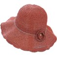 thumbnail image 1 of CoCopeaunts Women Bucket Hat Hollow Out Solid Color Bucket Cap Collapsible Dome Basin Hat with Flower Hatband Ruffled Brim, 1 of 8