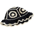 thumbnail image 1 of CoCopeaunts Women Bucket Hat Knit Beanie Hat Crochet Handwoven Foldable Winter Warm Fisherman Hat Handmade Flower Beanie Cap, 1 of 8