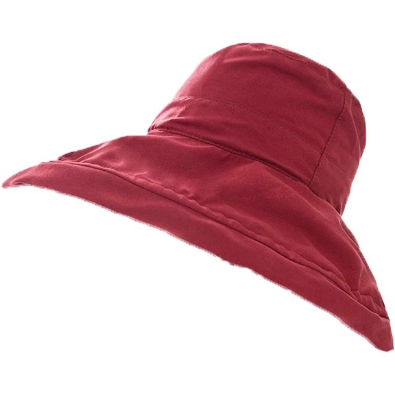 CoCopeaunts Women Bucket Hat Large Wide Brim Foldable Outdoor Sun Protection Fisherman Hat Hiking Climbing Hunting Sun Cap