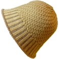thumbnail image 1 of CoCopeaunts Women Bucket Hat Solid Color Soft & Warm Chunky Girls Beanie Fisherman Hats Vertical Stripes Crochet Design Brim, 1 of 8