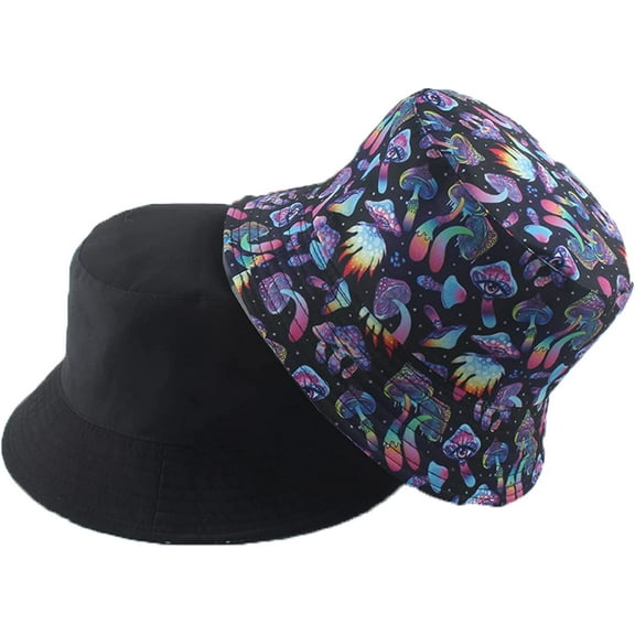 CoCopeaunts Women Bucket Hat Summer Travel Beach Sun Hats Packable Outdoor Fisherman Hat for Men Reversible Double Sided Wear