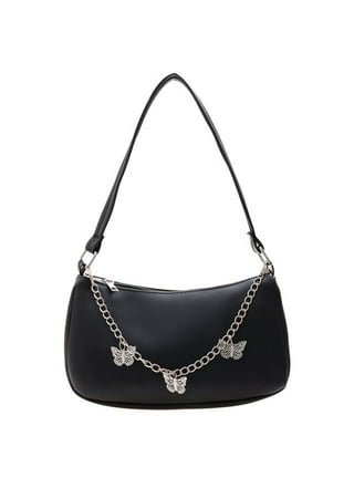 1pc Fashionable Pu Single Shoulder Bag With Large Capacity, Butterfly  Decoration, Suitable For Women's Daily Outings