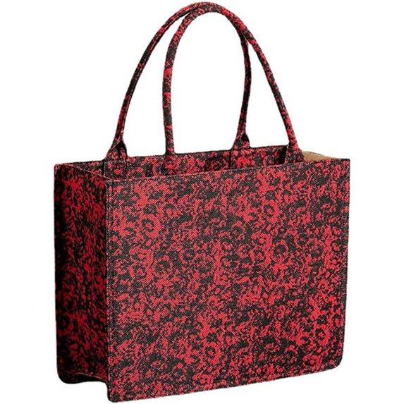 CoCopeaunts Women Canvas Tote Bag Vintage Boho Style Beach Shoulder Bag Large Capacity Casual Handbag for Vocation