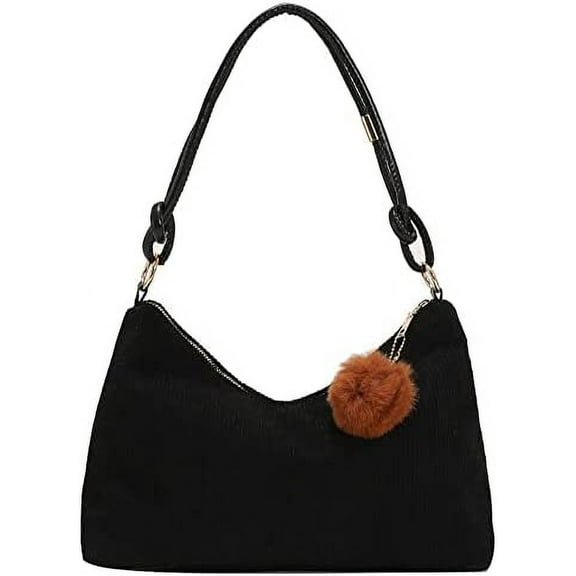 CoCopeaunts Women Handbag Corduroy Tote Bag Purse Fashion Cute Shoulder Bag Underarm Bag Work Dating Bag