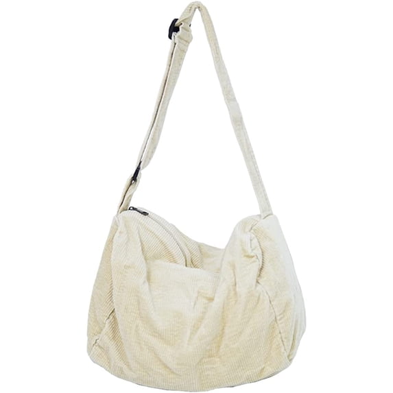 CoCopeaunts Women Large Corduroy Tote Bag with Zipper Fashion School Bag Purse Canvas Corduroy Work Shoulder Bag Travel