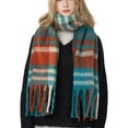 thumbnail image 1 of CoCopeaunts Women Long Plaid Blanket Chunky Scarf Oversized Checked Scarf with Tassel Winter Scarves Wrap Shawl, 1 of 6