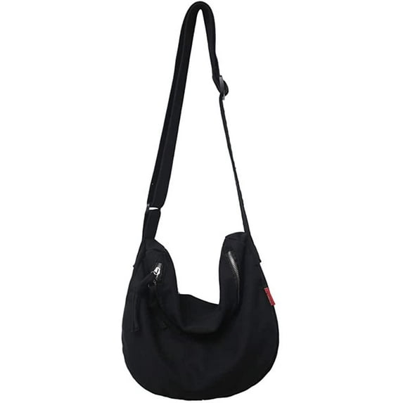 CoCopeaunts Women Men Canvas Tote Bag Big Hobo Bag Chic Long Shoulder Bag Women Solid Color Purses Crossbody Bag