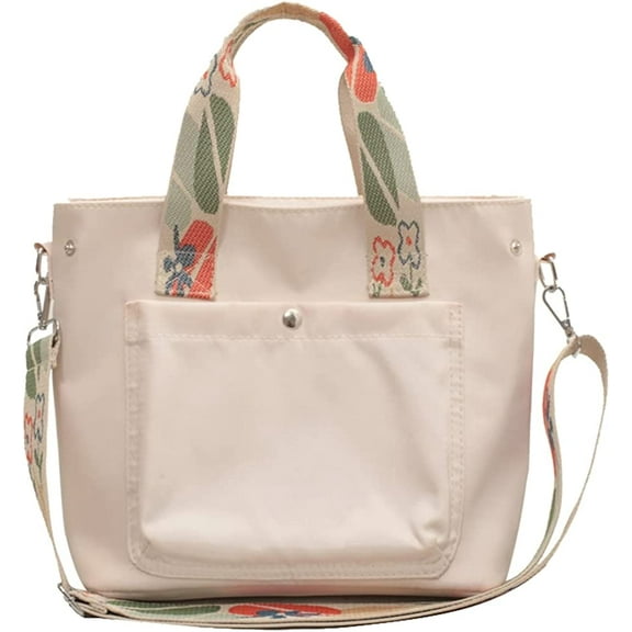 CoCopeaunts Women Men Canvas Tote Handbag with Zipper, Fashion Purse Shoulder Bag Hobo Crossbody Bags for Women