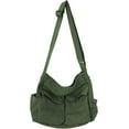 thumbnail image 1 of CoCopeaunts Women Men Crossbody Shoulder Bag Large Hobo Bag with Multiple Pockets Canvas Messenger Tote Bag for Women and Men, 1 of 1