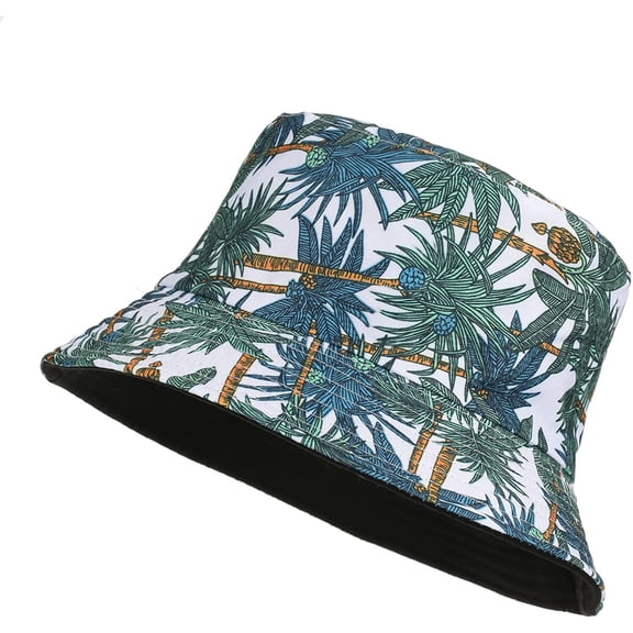 CoCopeaunts Women Reversible Bucket Hat Double-Sided Wearing Men Sun Protection Fisherman Hat Summer Thin Quick Dry Basin Hat