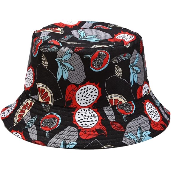 CoCopeaunts Women Reversible Bucket Hat Summer Foldable Outdoor Fishing Hunting Cap Outdoor Sun Prevent Fisherman Hats for Men