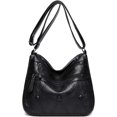 thumbnail image 1 of CoCopeaunts Women Soft PU Leather Shoulder Handbag Fashion Crossbody Bag with Multi Pockets Hobo Tote Bag, 1 of 7