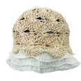thumbnail image 1 of CoCopeaunts Women Straw Bucket Hat Hollow Breathable Fisherman Hat Lace Brim Bucket Cap Outdoor Travel Charming Bowler Capt, 1 of 8