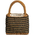 thumbnail image 1 of CoCopeaunts Women Summer Beach Bag Luxury Handmade Woven Beads Hobo Handbag Retro Vacation Party Bucket Bag, 1 of 4