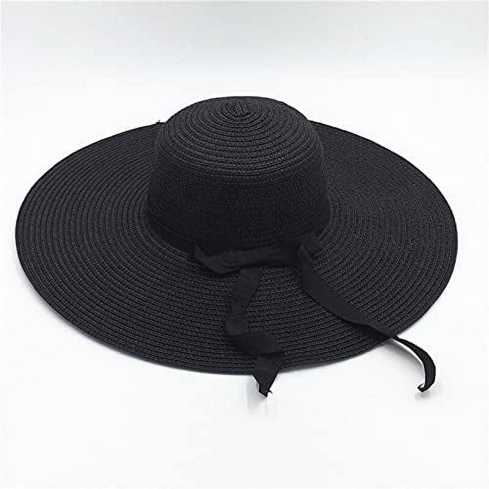 CoCopeaunts Women Summer Beach Sun Hat Big Wide Brim Travel Foldable