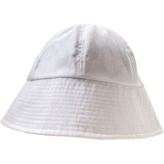 CoCopeaunts Women Summer Bucket Hat Pure Color Sunbonnet Fedoras Outdoor Fisherman Hat Beach Unisex Folding Cotton Basin Hat