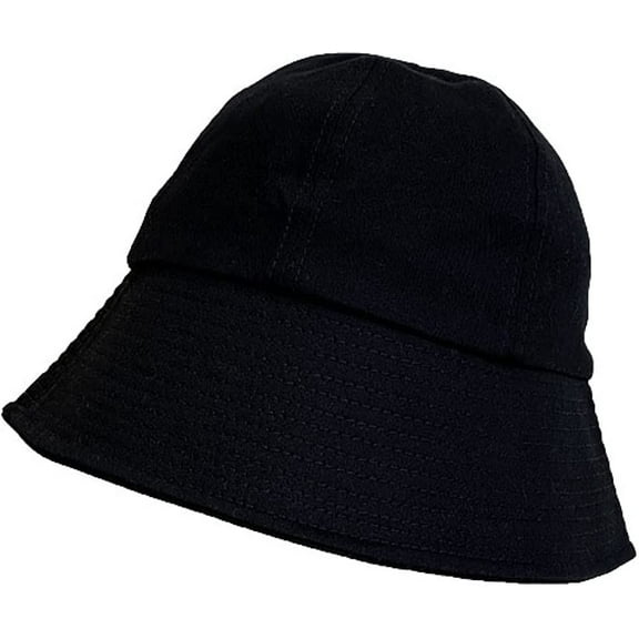 CoCopeaunts Women Summer Bucket Hat Pure Color Sunbonnet Fedoras Outdoor Fisherman Hat Beach Unisex Folding Cotton Basin Hat