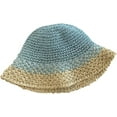thumbnail image 1 of CoCopeaunts Women Sun Hat Wide Brim Fishing Hat for Women Cute Handmade Woven Straw Hat Foldable Bucket Hat UV Protection Beach Hat, 1 of 8