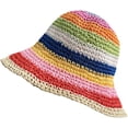 thumbnail image 1 of CoCopeaunts Women Sun Hat Wide Brim Fishing Hat for Women Cute Handmade Woven Straw Hat Foldable Bucket Hat UV Protection Beach Hat, 1 of 6