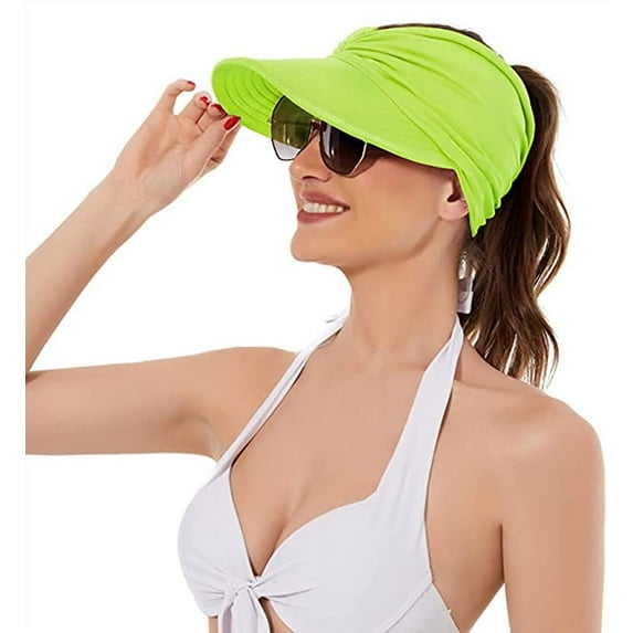 CoCopeaunts Women Sun Visor Hat Large Brim Sun Hat for Women Sun UV Protection Summer Hat Beach Hat