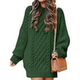 thumbnail image 1 of CoCopeaunts Women Sweater Tops Oversized Cable Knit Long Sleeve Ribbed Winter Sweater Tops Chunky Pullover Fall Tops, 1 of 2
