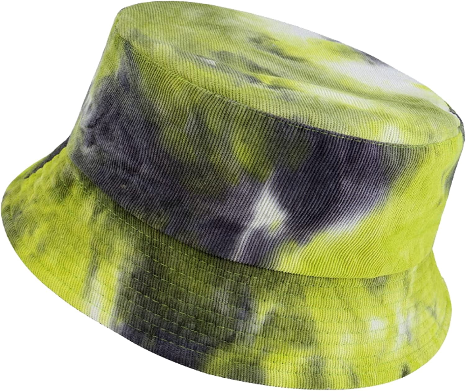 CoCopeaunts Women Tie Dye Bucket Hat Autumn Winter Warm Reversible