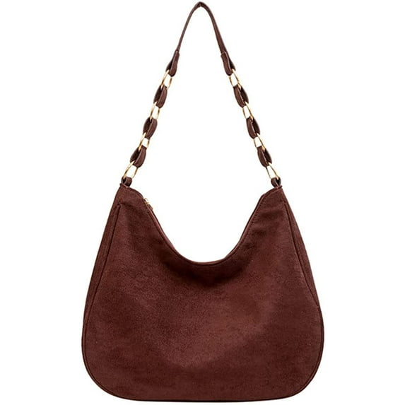 CoCopeaunts Women Tote Bag Large Shoulder Bag Vintage Hobo Bag Commute Satchel Chain Bag