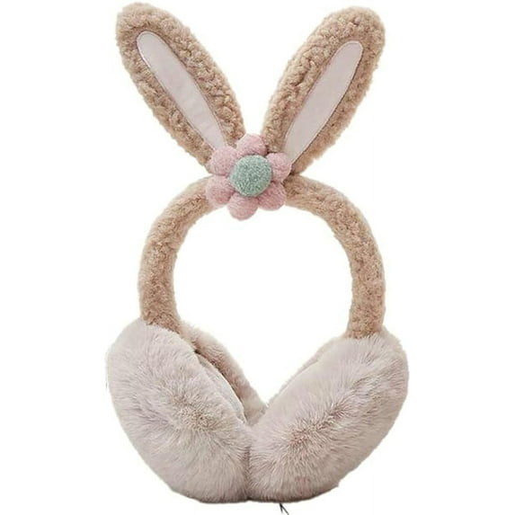 CoCopeaunts Women Winter Ear Muffs Soft Plush Cute Cute Animal Earmuffs Girl Foldable Ear Covers