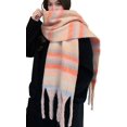 thumbnail image 1 of CoCopeaunts Women Winter Scarf with Tassel Big Chunky Plaid Scarf Warm Blanket Shawl Wrap, 1 of 5