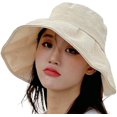 thumbnail image 1 of CoCopeaunts Women's Beach Fisherman Hat Cute Summer UV Protection Foldable Hats Breathable Stylish Vacation Outdoor Commute, 1 of 8