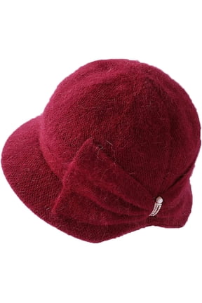 Women's Bucket Hat Autumn Winter Solid Color Bow Decoration Knitting Basin Cap Casual Hundred Keep Warm Ladies Caps