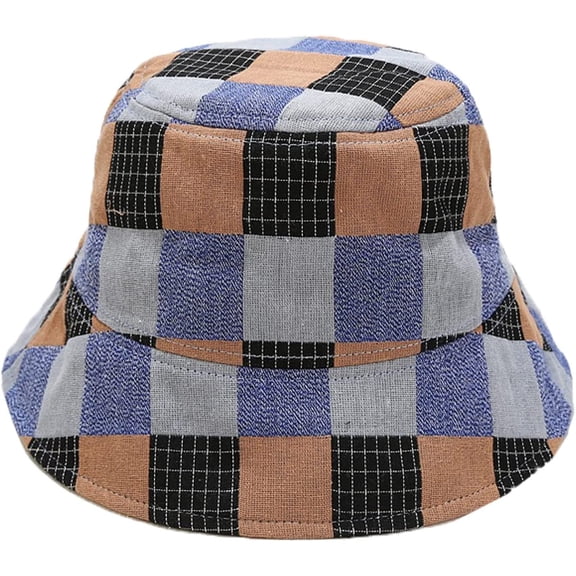 CoCopeaunts Women's Bucket Hat Fashion Summer UV Protection Beach Double-Sided Fisherman Hat for Men Packable Thin Basin Cap