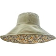 thumbnail image 1 of CoCopeaunts Women's Bucket Hat Summer Breathable Big Brimmed Sun Cap Small Fresh Flowers Double-Sided Wearing Fisherman Hat, 1 of 8