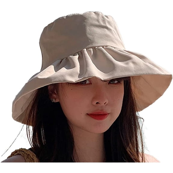 CoCopeaunts Women's Bucket Hat UV Protection Wide Brim Sun Hat Fishmen Hat Casual Packable Breathable Beach Fishing, Commuting & Hiking