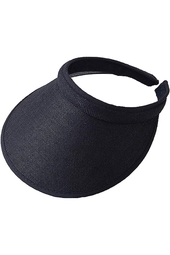 Women's Clip On Sun Visor Hat Wide Brim Summer Straw Hat Beach Sun Hat Travel