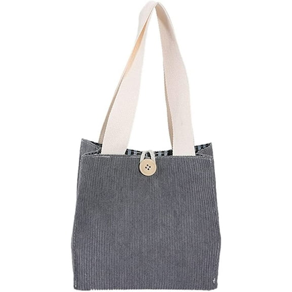 CoCopeaunts Women's Corduroy Satchel Handbag Multiuse Shopping Bento Commuting Bags Stylish Large Capacity Outing Bag for Mom Wife