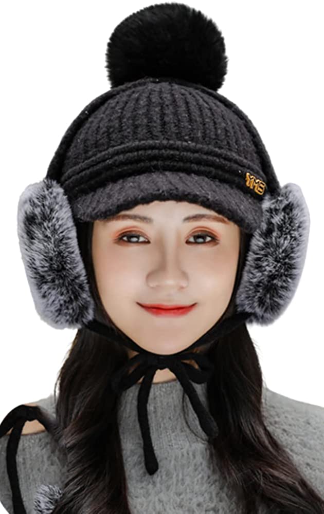 CoCopeaunts Women's Newsboy Hat Retro Hat Classic Warm Ear Cover