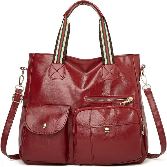 CoCopeaunts Women's Satchel Handbags Tote Shoulder Bag Retro Multiuse Elegant Date Formal Work Bag Large Capacity Crossbody Bags Purse